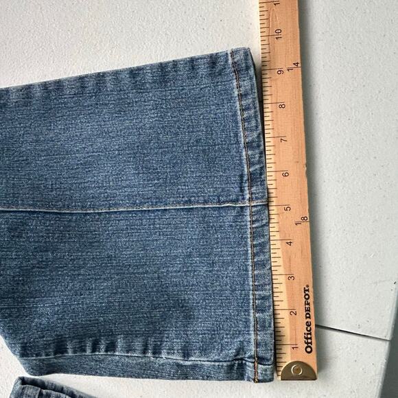 Y2K Bubblegum American Flavour Low Rise Flair Bottom Jeans Sz 3/4 - Picture 14 of 16